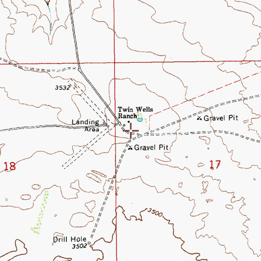 Topographic Map of 20020 Water Well, NM