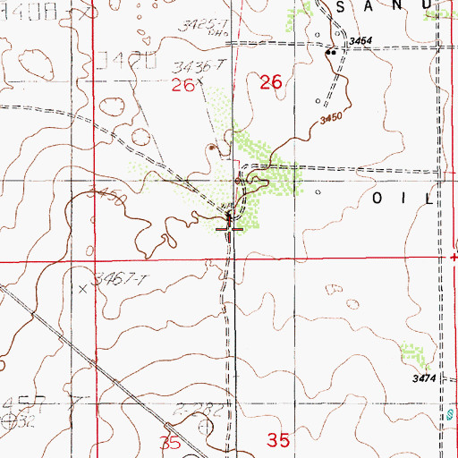Topographic Map of 20016 Water Well, NM