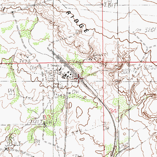 Topographic Map of 06682 Water Well, NM