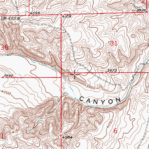 Topographic Map of 12578 Water Well, NM
