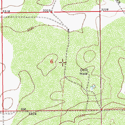 Topographic Map of 12956 Water Well, NM