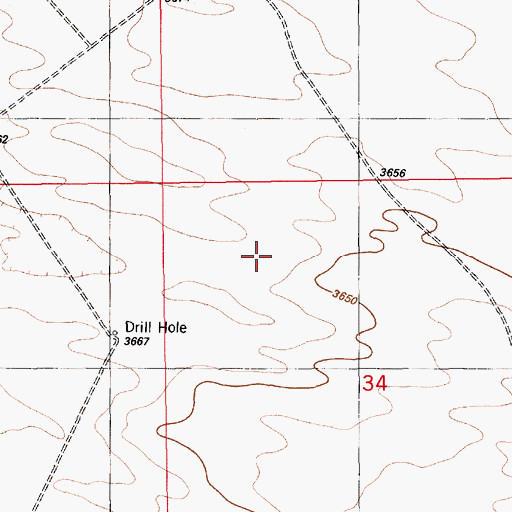Topographic Map of 13595 Water Well, NM