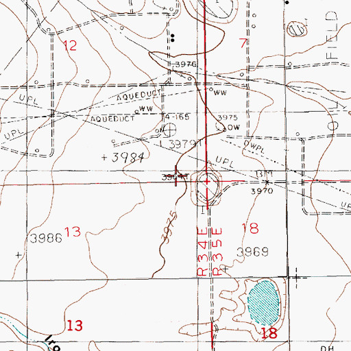 Topographic Map of 11749 Water Well, NM