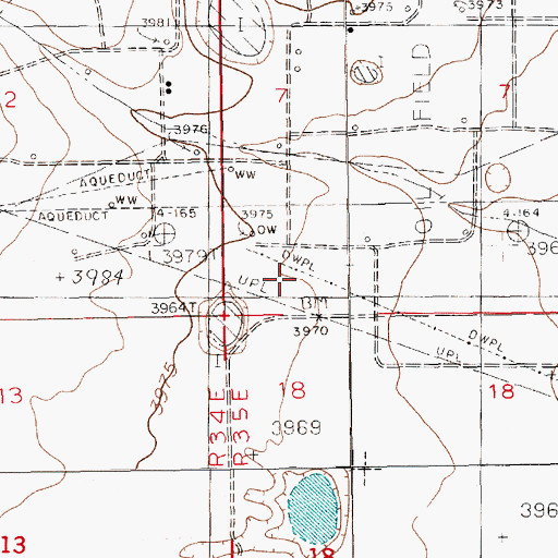 Topographic Map of 11766 Water Well, NM