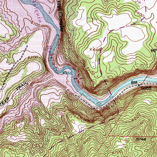 Topographic Map of Colorado Plateau Historical Marker, NM