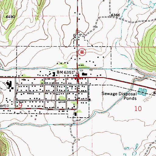 Topographic Map of Capitan Historical Marker, NM