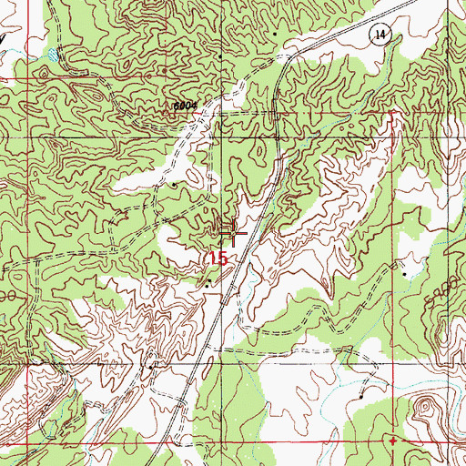 Topographic Map of Garden of the Gods Historical Marker, NM