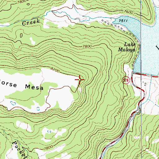 Topographic Map of Raton Weather Station, NM