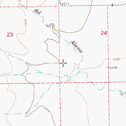 Topographic Map of Harding County, NM