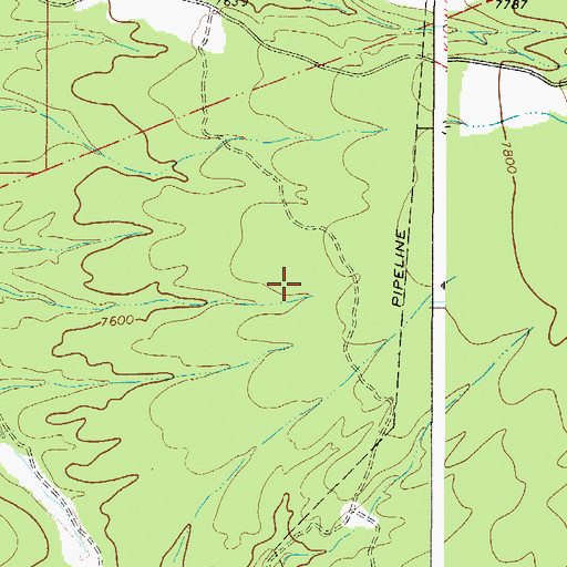 Topographic Map of Taos County, NM