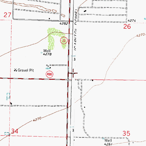 Topographic Map of Luna County, NM