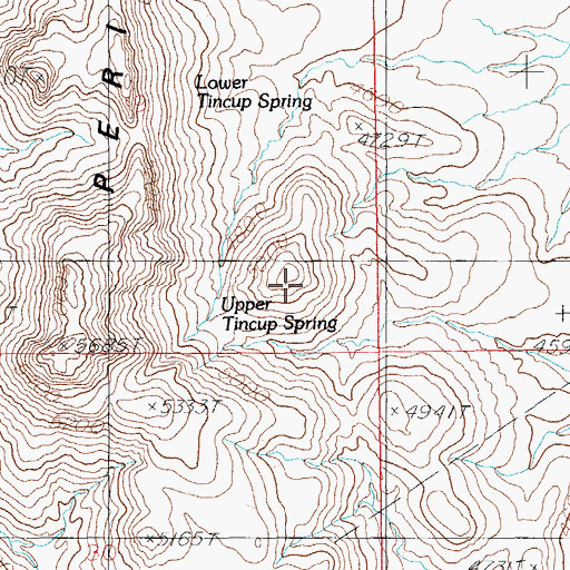 Topographic Map of Perilla Mountains, AZ