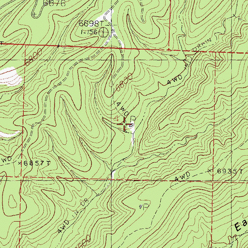 Topographic Map of Ott Tank, NM
