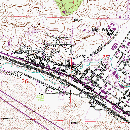 Topographic Map of Grants Chamber of Commerce and Mining Museum, NM