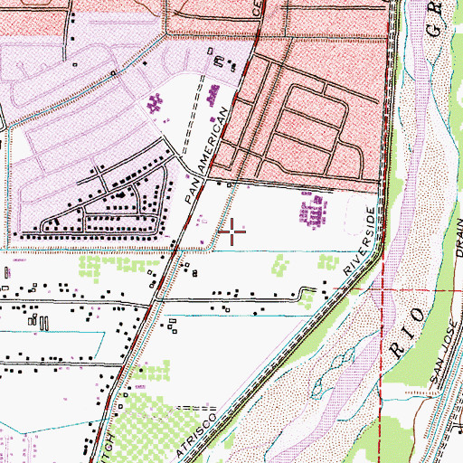 Topographic Map of Rio Bravo State Park, NM