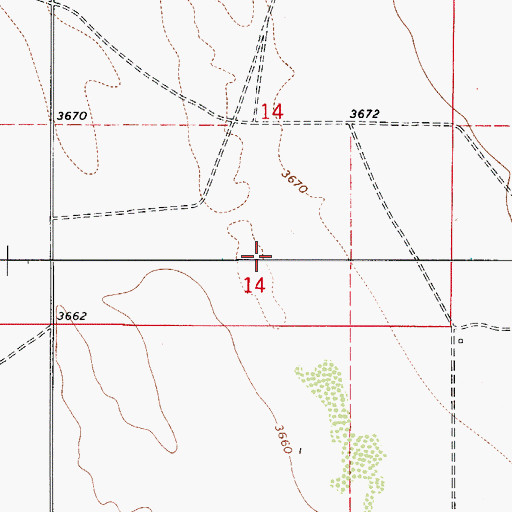 Topographic Map of Perry Windmill, NM