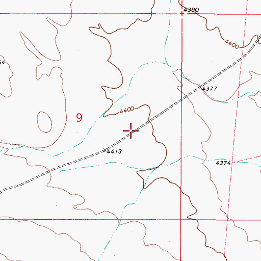 Topographic Map of Coffelt Draw, NM