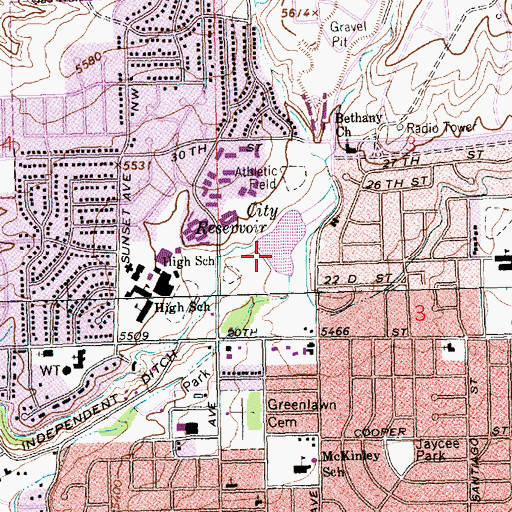 Topographic Map of Jaquez Site Ruin, NM