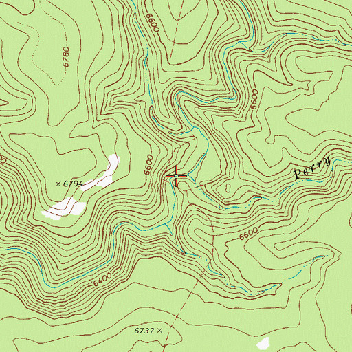 Topographic Map of Perry Creek, AZ