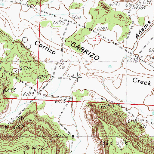 Topographic Map of Adolfo Canyon Historic Site, NM