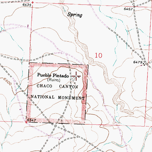 Topographic Map of LA50016 Historic Site, NM