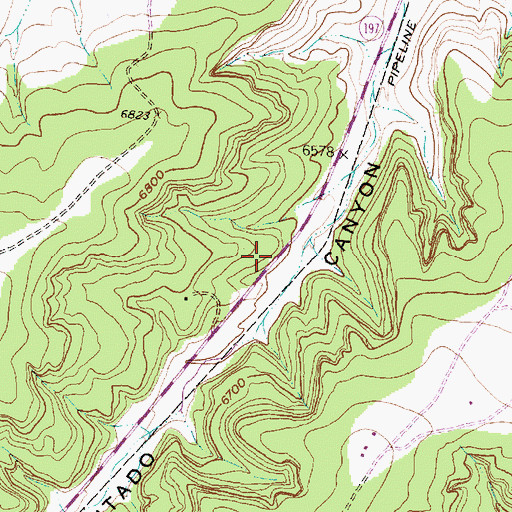 Topographic Map of LA50027 Historic Site, NM