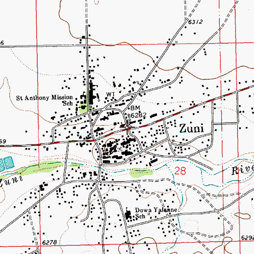 Topographic Map of Kyaki:ma Historic Site, NM