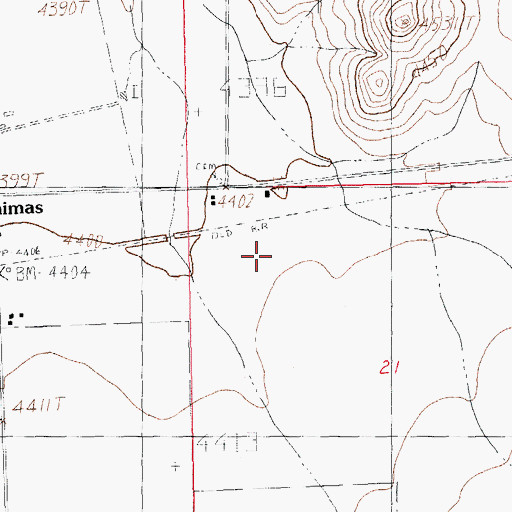 Topographic Map of Sycamore Well Historic Site, NM