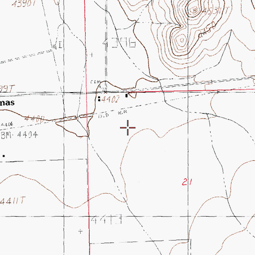 Topographic Map of LA54049 Historic Site, NM