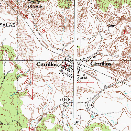 Topographic Map of Hotel Mac, NM