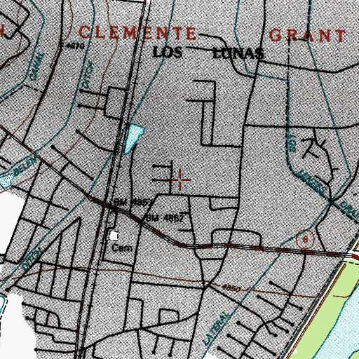 Topographic Map of Raymond Gabaldon Elementary School, NM