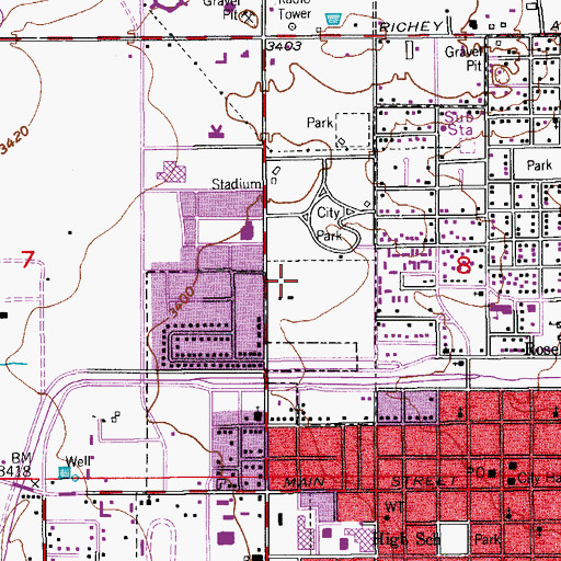 Topographic Map of Artesia General Hospital, NM