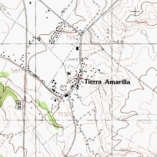 Topographic Map of La Clinica Del Pueblo De Rio Arriba, Inc., NM