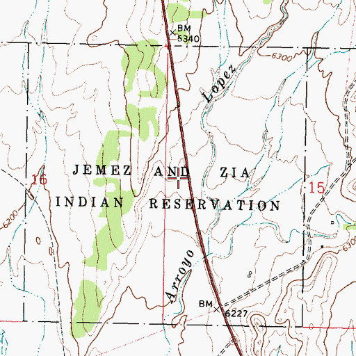 Topographic Map of CCC Camp Number 8N, NM