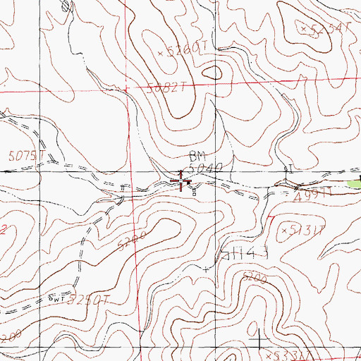 Topographic Map of Mouser Place, NM