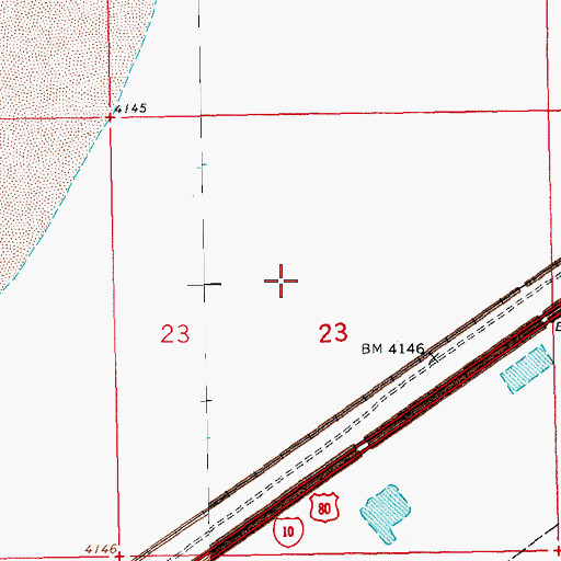 Topographic Map of South Alkali Flat, NM