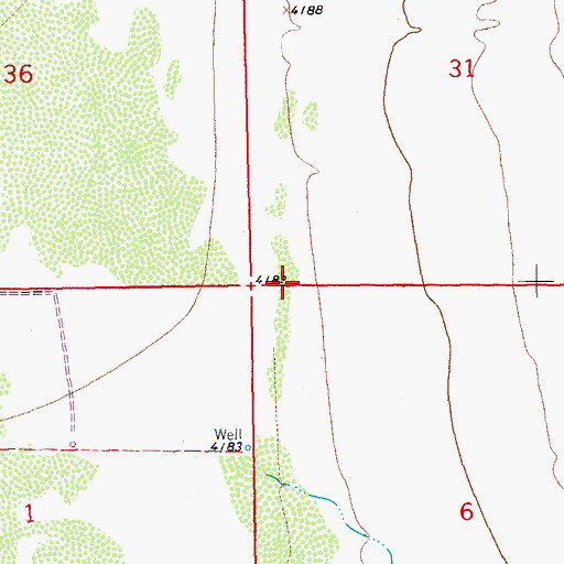 Topographic Map of Seven Twelve Ranch (historical), NM