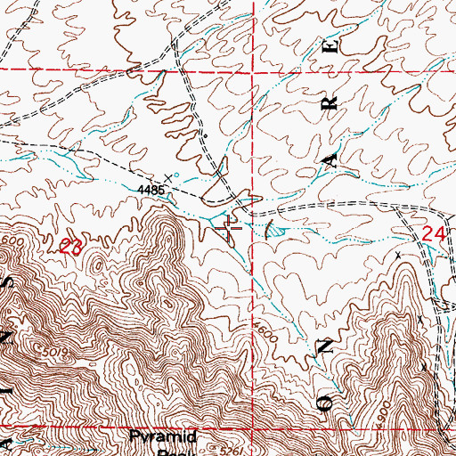 Topographic Map of Beasley Homestead (historical), NM
