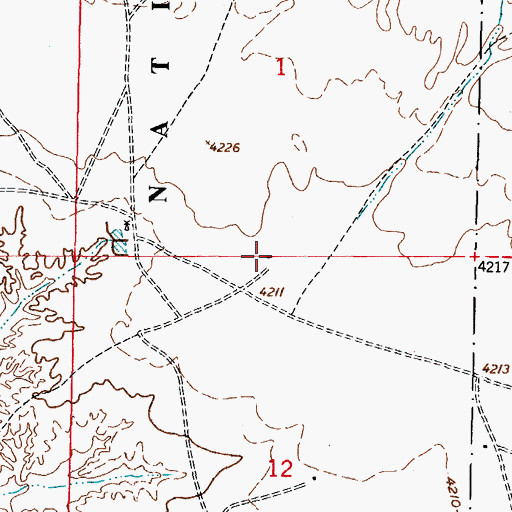 Topographic Map of Boyer Ranch (historical), NM