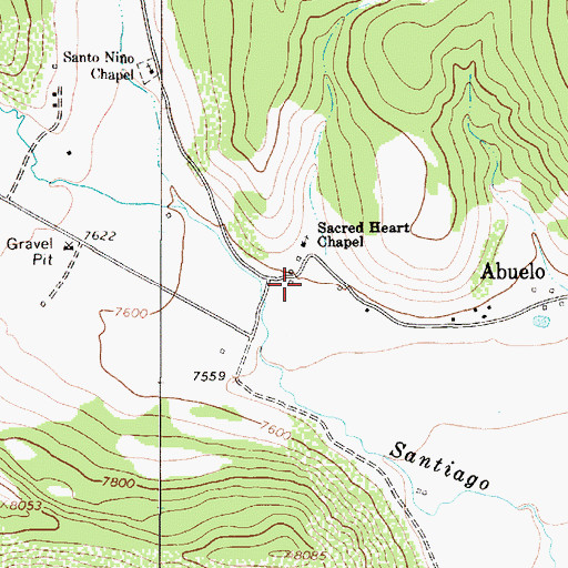 Topographic Map of Cebolla, NM