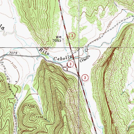 Topographic Map of Don Tomas (historical), NM