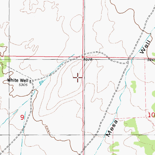 Topographic Map of Sanchez Well (historical), NM