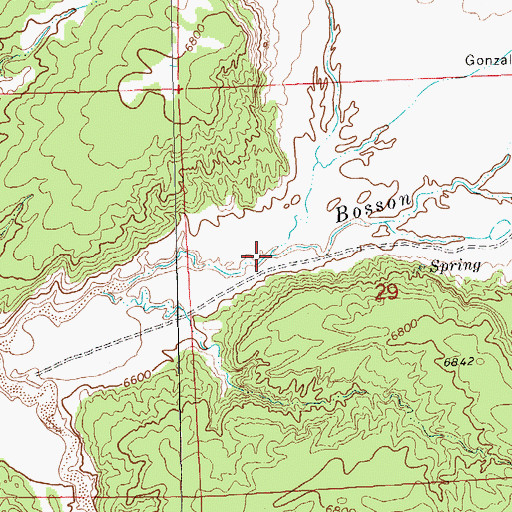 Topographic Map of David Skeet Elementary, NM