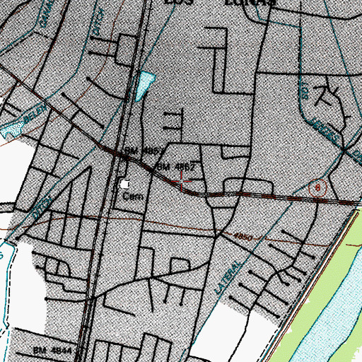 Topographic Map of Ann Parish Elementary, NM