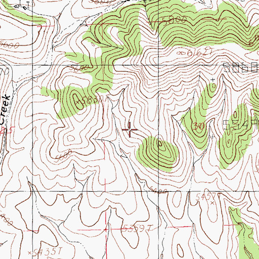 Topographic Map of Pages Store, NM