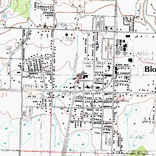Topographic Map of Berean Mission Navajo School, NM