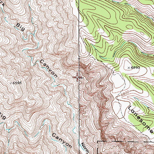 Topographic Map of Guadalupe Escarpment Wilderness Study Area, NM