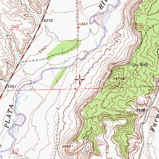 Topographic Map of Morris Historic Site, NM