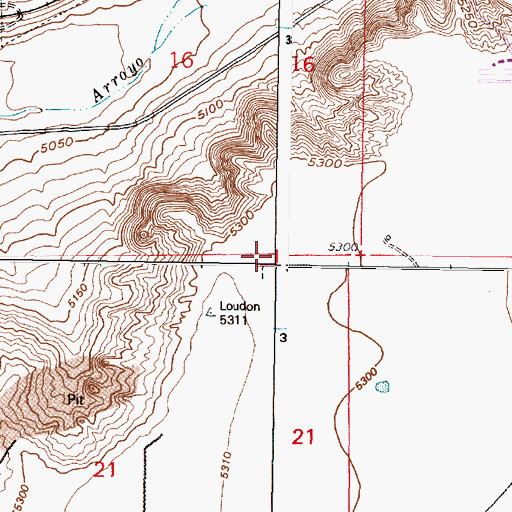 Topographic Map of Atrisco Pumping Station, NM