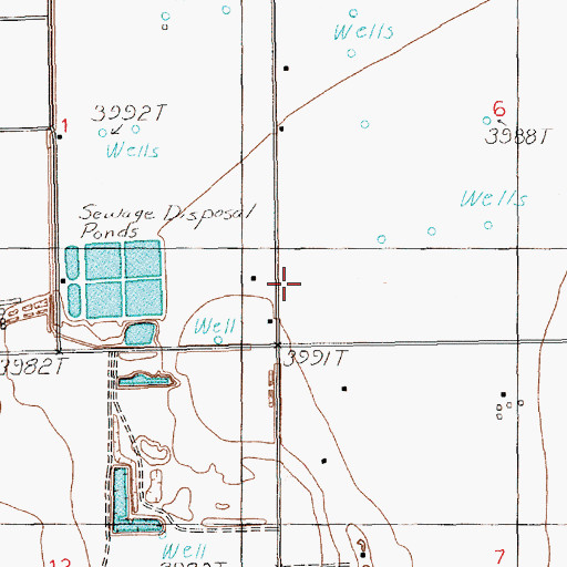 Topographic Map of 11582 Water Well, NM